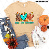 DTF Transfer - DTF005342 Peace Love Thanksgiving