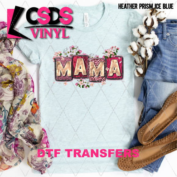 DTF Transfer - DTF005355 Floral Mama Letter Tiles