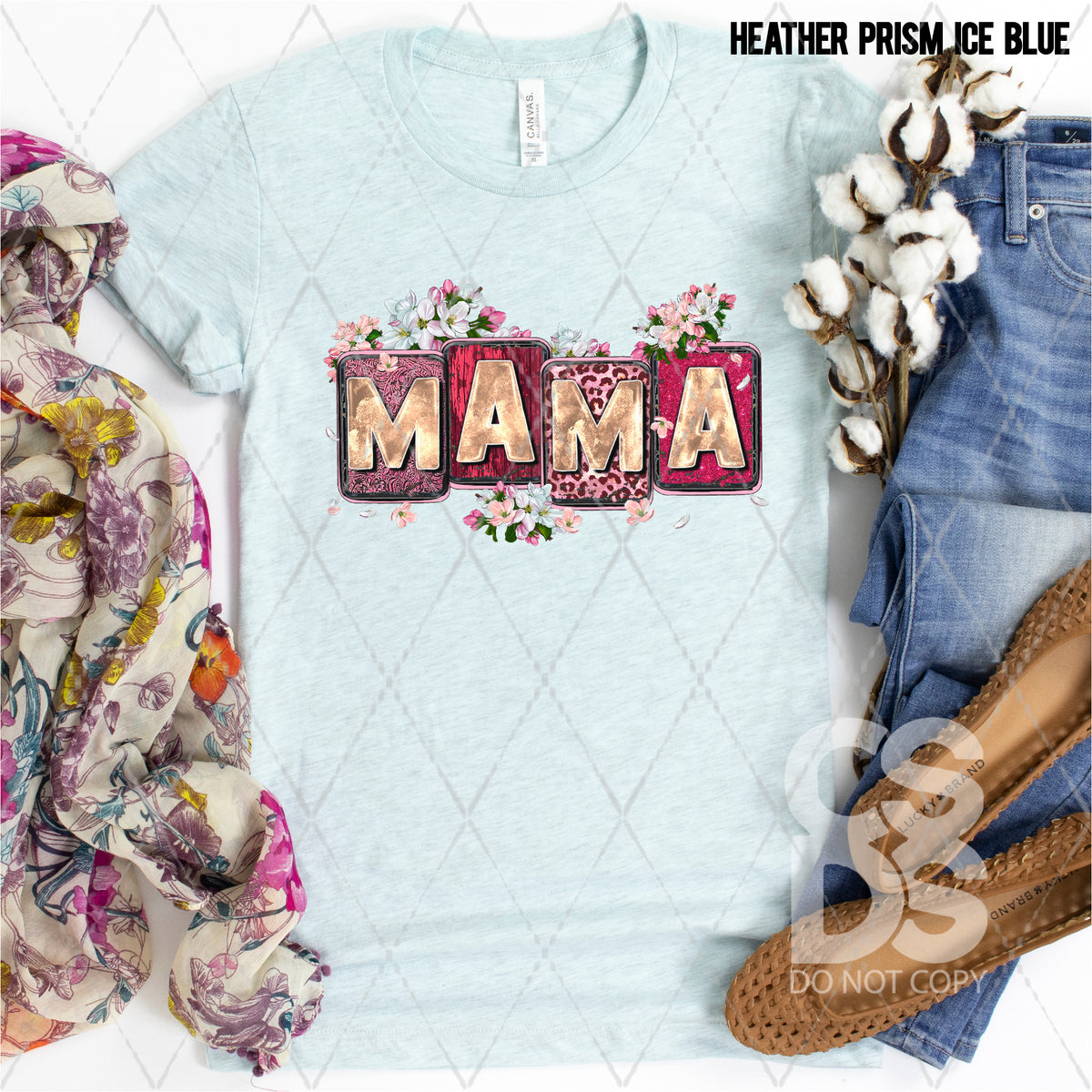 DTF Transfer - DTF005355 Floral Mama Letter Tiles – CSDS Vinyl