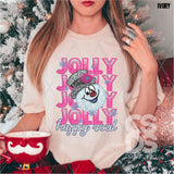 DTF Transfer - DTF005367 Jolly Happy Soul Faux Embroidery/Sequins