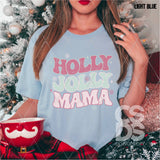 DTF Transfer - DTF005440 Wavy Holly Jolly Mama