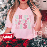 DTF Transfer - Stock Gang Sheet - DTFGANG0043 Pink Christmas