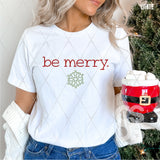 DTF Transfer - DTF005453 Be Merry Snowflake