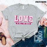 DTF Transfer - DTF005457 Love is All You Need Varsity
