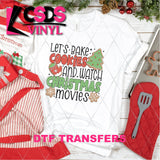 DTF Transfer - DTF005473 Bake Cookies and Watch Christmas Movies