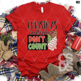 DTF Transfer - DTF005477 Christmas Calories Don't Count