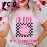 DTF Transfer -  DTF005515 Be Mine Smile and Black Checkers