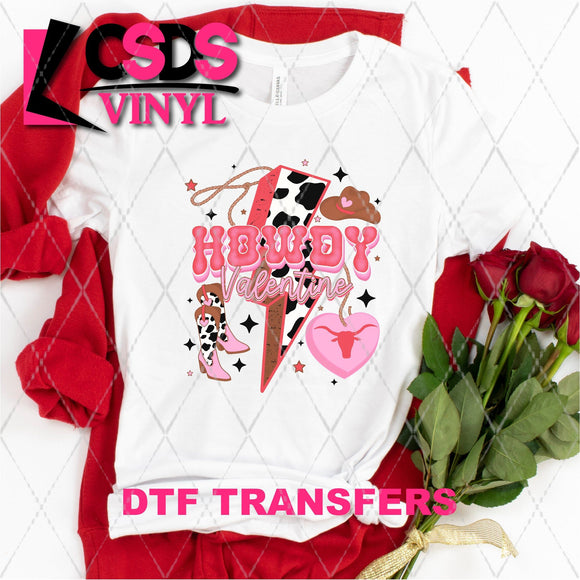 DTF Transfer -  DTF005523 Howdy Valentine