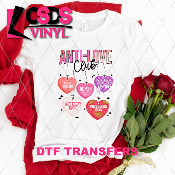 DTF Transfer -  DTF005525 Anti-Love Club