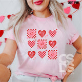 DTF Transfer -  DTF005527 XO Love Heart Collage