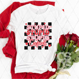 DTF Transfer -  DTF005531 Stupid Cupid Stacked Word Art Pink Leopard