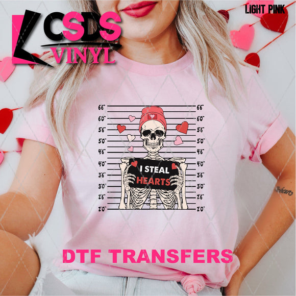 DTF Transfer -  DTF005532 I Steal Hearts Skeleton