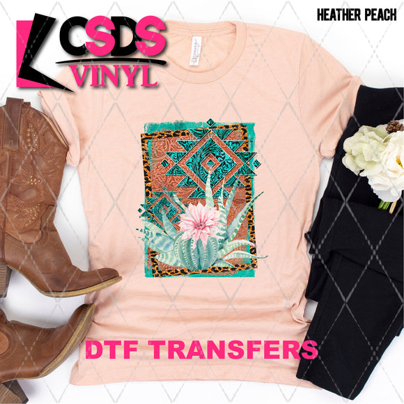 DTF Transfer -  DTF005543 Watercolor Desert Cactus