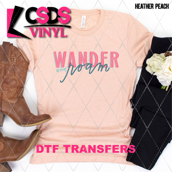 DTF Transfer -  DTF005557 Wander and Roam
