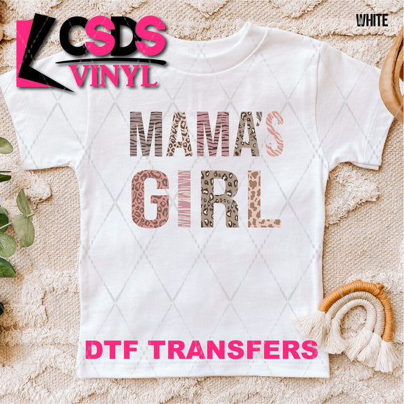 DTF Transfer -  DTF005570 Mama's Girl Animal Print