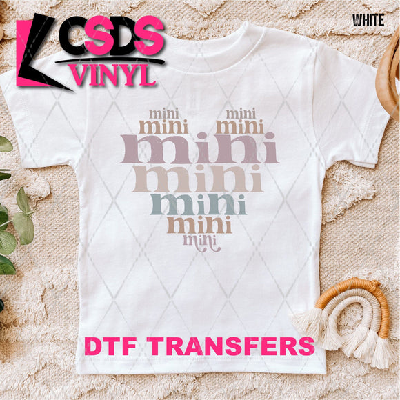 DTF Transfer -  DTF005578 Mini Heart Stacked Word Art