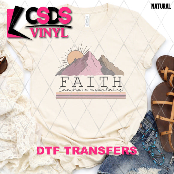 DTF Transfer -  DTF005618 Faith can Move Mountains