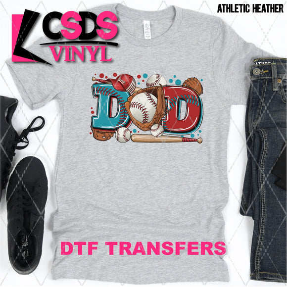 DTF Transfer -  DTF005647 Baseball Dad