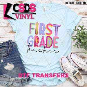 DTF Transfer -  DTF005671 First Grade Teacher