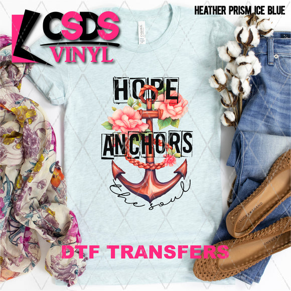 DTF Transfer -  DTF005716 Hope Anchors the Soul