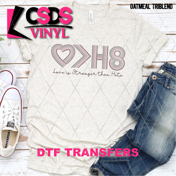 DTF Transfer -  DTF005723 Love is Stronger than Hate