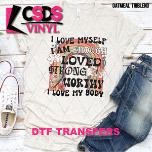 DTF Transfer -  DTF005735 I Love Myself