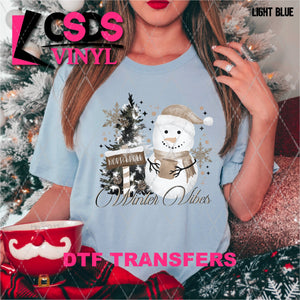 DTF Transfer -  DTF005760 North Pole Winter Vibes Snowman