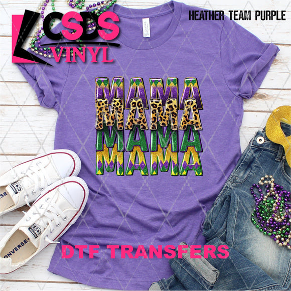 DTF Transfer -  DTF005859 Mardi Gras Mama Stacked Word Art