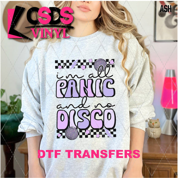 DTF Transfer - DTF005869 I'm All Panic and No Disco