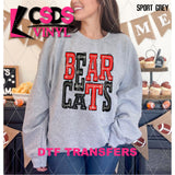 DTF Transfer - DTF005930 Sporty Mascot Bearcats Red Black