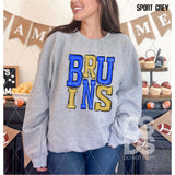 DTF Transfer - DTF006036 Sporty Mascot Bruins Blue Gold