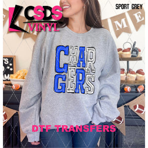 DTF Transfer - DTF006102 Sporty Mascot Chargers Blue White