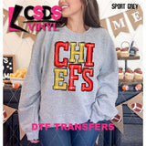 DTF Transfer - DTF006107 Sporty Mascot Chiefs Red Gold