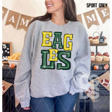 DTF Transfer - DTF006208 Sporty Mascot Eagles Green Gold