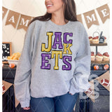 DTF Transfer - DTF006346 Sporty Mascot Jackets Purple Gold