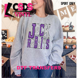 DTF Transfer - DTF006350 Sporty Mascot Jackrabbits Purple White