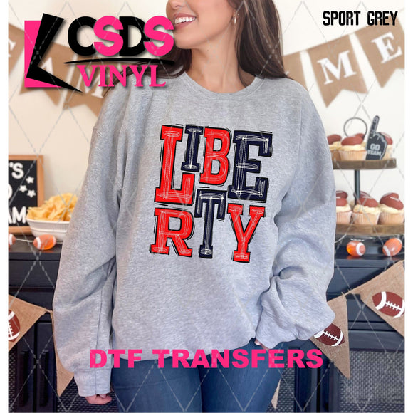 DTF Transfer - DTF006393 Sporty Mascot Liberty Red Black