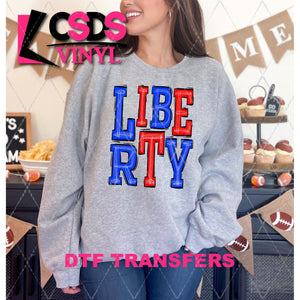 DTF Transfer - DTF006394 Sporty Mascot Liberty Blue Red