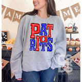 DTF Transfer - DTF006486 Sporty Mascot Patriots Red Blue