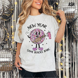 DTF Transfer - DTF006778 New Year Same Boujee Babe Faux Glitter