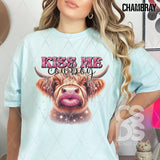 DTF Transfer - DTF006806 Kiss Me Cowboy Cow