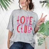 DTF Transfer - DTF006827 Self Love Club Faux Embroidery/Glitter