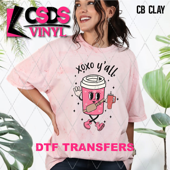 DTF Transfer - DTF006834 XOXO Y'all Boujee Coffee Cup