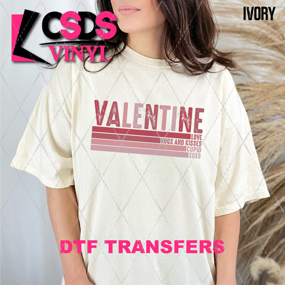 DTF Transfer - DTF006840 Valentine Love Hugs and Kisses Cupid XOXO