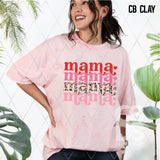 DTF Transfer - DTF006861 Valentine Mama Stacked Word Art Leopard