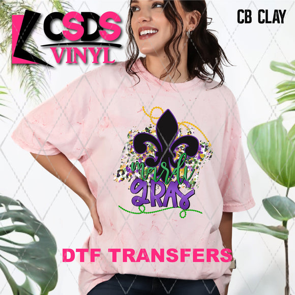 DTF Transfer - DTF006893 Mardi Gras Fleur Di Lis