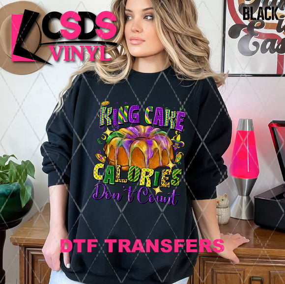 DTF Transfer - DTF006903 King Cake Calories Don't Count