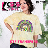DTF Transfer - DTF006911 Mardi Gras Rainbow