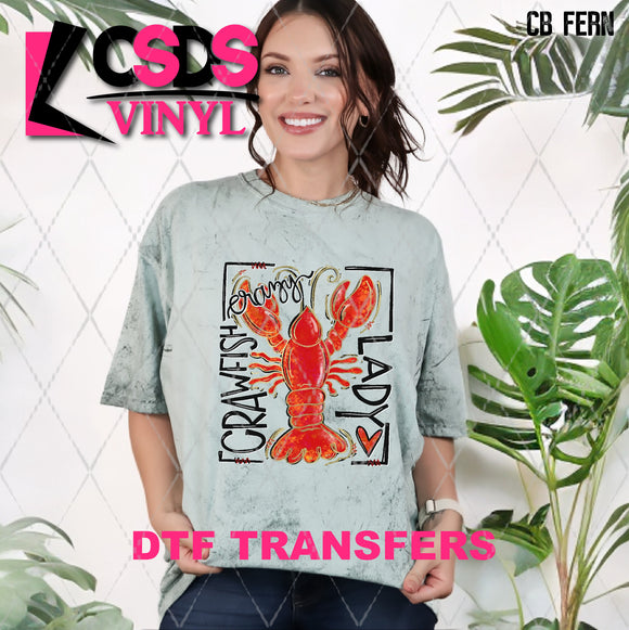 DTF Transfer - DTF006917 Crazy Crawfish Lady