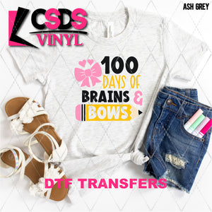 DTF Transfer - DTF006955 100 Days of Brains & Bows